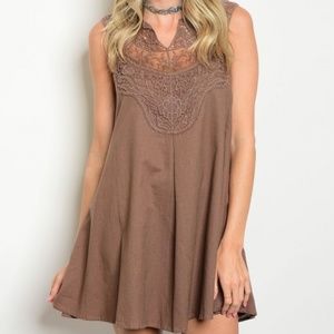 BROWN DRESS